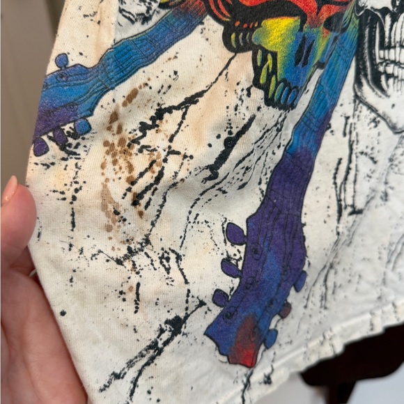 1992 Wild Oats Grateful Dead Vintage Tee / “Steal Your Face" All Over Print - Picture 11 of 13